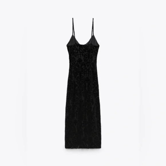 Zara Buckled Jacquard Dress L - Picture 8 of 8